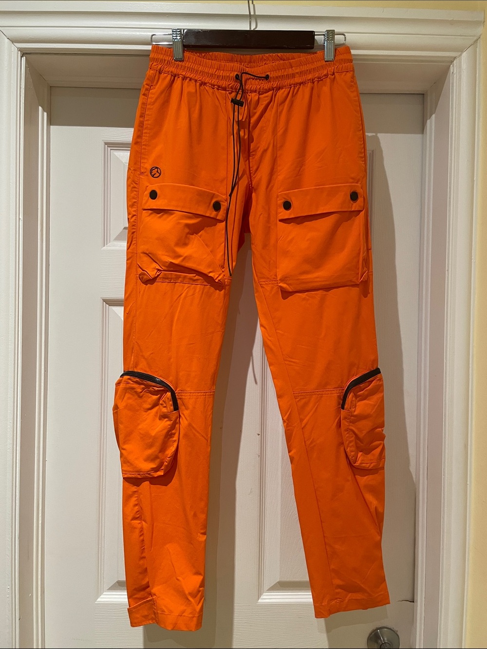 Kuwalla TEK Orange Cargo Pants Men’s M Stretch Utility Techwear
